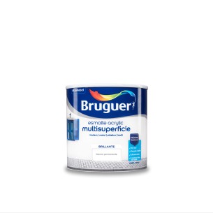 Esmalte acrilico multisuperficie blanco permanente brillante 0,250l 5160638 bruguer