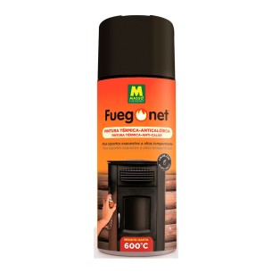 Pintura anticalórica negra 400ml. fuegonet massó