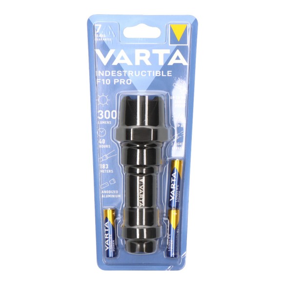 Linterna indestructible f10 pro varta