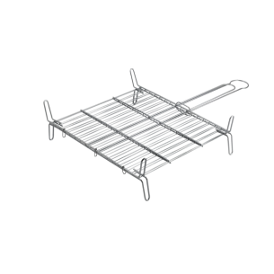 PARRILLA DOBLE 35X35 CROMADA EDM
