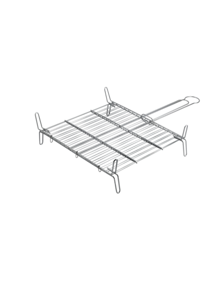 PARRILLA DOBLE 35X35 CROMADA EDM