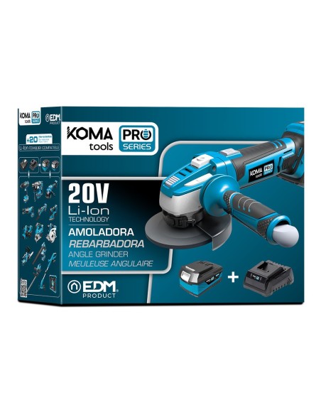 AMOLADORA BATERIA KOMA TOOLS 20V