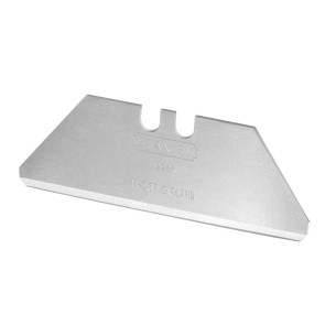 Blister 10 hojas trapezoidales 62mm punta redondeada para cúter 2-11-987 stanley 84474