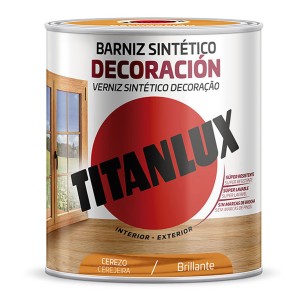 Barniz sintético decoración cerezo brillante 750ml titanlux 5809401