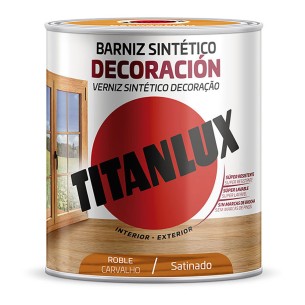 Barniz sintético decoración roble satinado 750ml titanlux m11100234