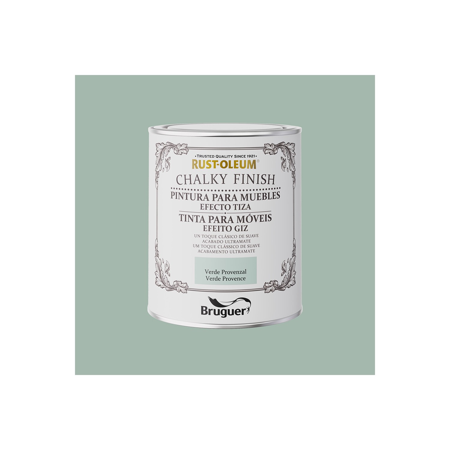 Rust-oleum chalky finish muebles verde provenzal 0,750l 5733888 bruguer Rust-oleum chalky finish muebles verde provenzal 0,750l 5733888 bruguer