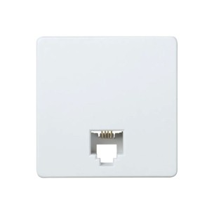 Toma telefono 4 hilos serie 27 blanco