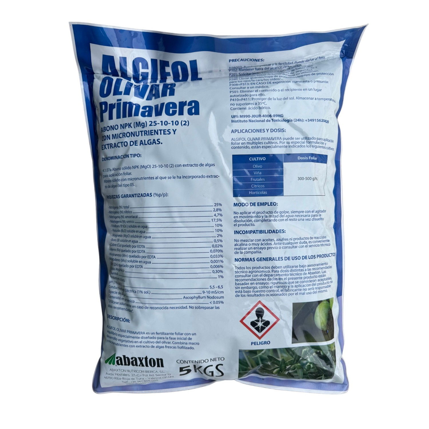 ABONO FOLIAR PARA OLIVAR ABONO FOLIAR PARA OLIVAR