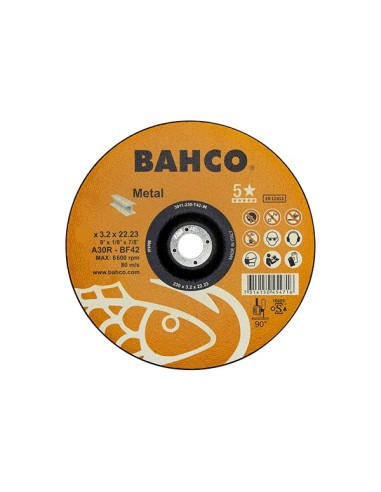DISCO DE CORTE ACERO BAHCO 115X2,5mm