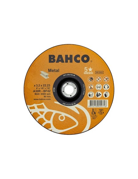 DISCO DE CORTE ACERO BAHCO 115X2,5mm