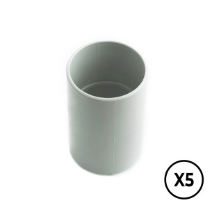 Manguito gris ø 25 mm, 5 unidades