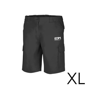 *merchandising* bermuda negra talla-xl serigrafiada edm