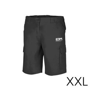 *merchandising* bermuda negra talla-xxl serigrafiada edm