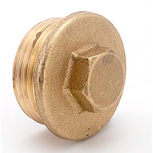 Tapon ciego m 3/8" latón