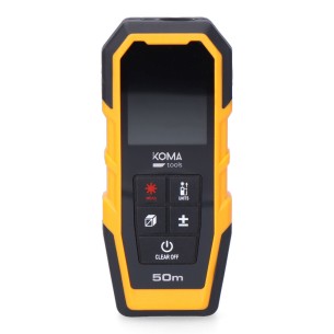 Medidor láser con funda 5,2 x 2,4 x 12,3 cm