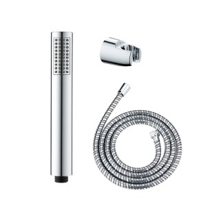 Conjunto de ducha basic, cabezal 5 funciones + manguera 150 cm + soporte ajustable