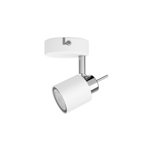 Foco 1 elemento meranti gu10 (bombilla no incluida) color blanco 8 x 15,5 x 8 cm