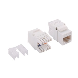 Conector hembra rj45 utp cat.6 keystone, punch-down 180°