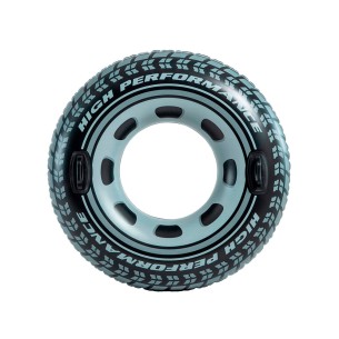 Flotador hinchable. modelo rueda. color negro ø91cm