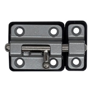 Pasador cerrojo base plástica 35 mm cromo mate