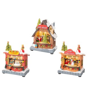 Escena navideña con led 18,50 x 9,50 x 14,30 cm