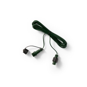 Cable alargador para guirnalda leds connect, exterior verde 5 m