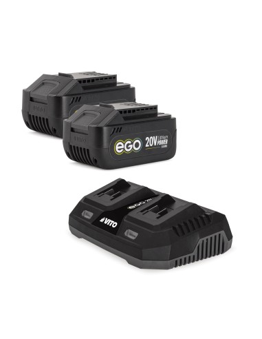 BATERIA EGO PACK VITO X2 5AH +  CARGADOR RAPIDO