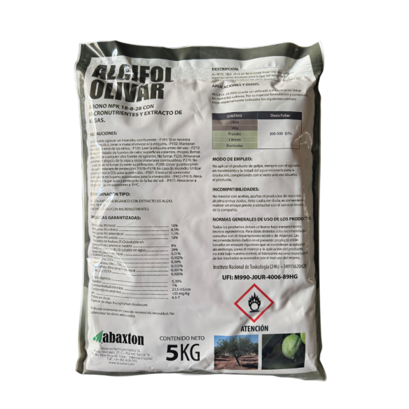 ABONO FOLIAR PARA OLIVAR